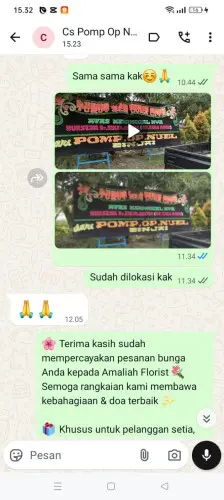 Testimonial Papan Bunga solok