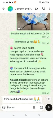 Testimonial Standing Flower solok